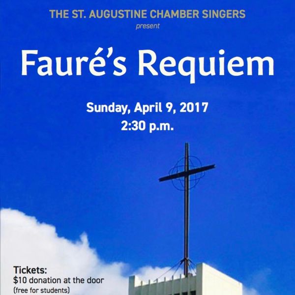 Concert - Faure's Requiem, 2:30p Sun Apr 9