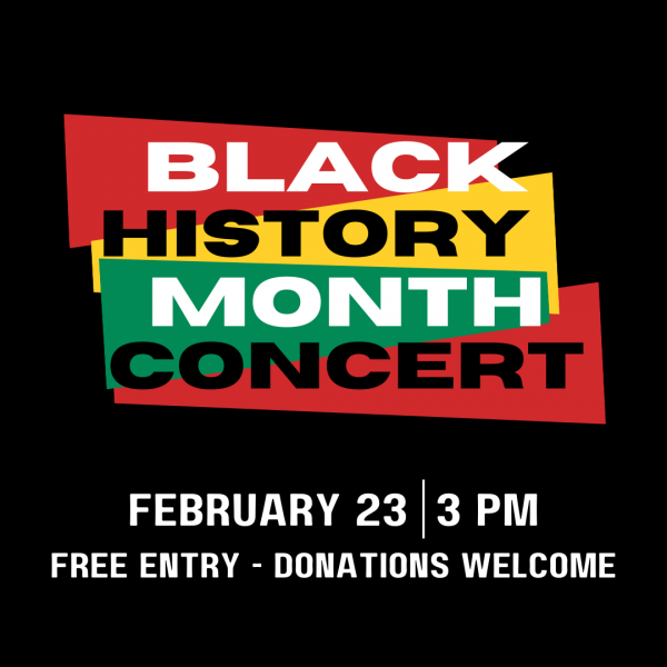 Black History Month Concert, Sun Feb 23, 3pm